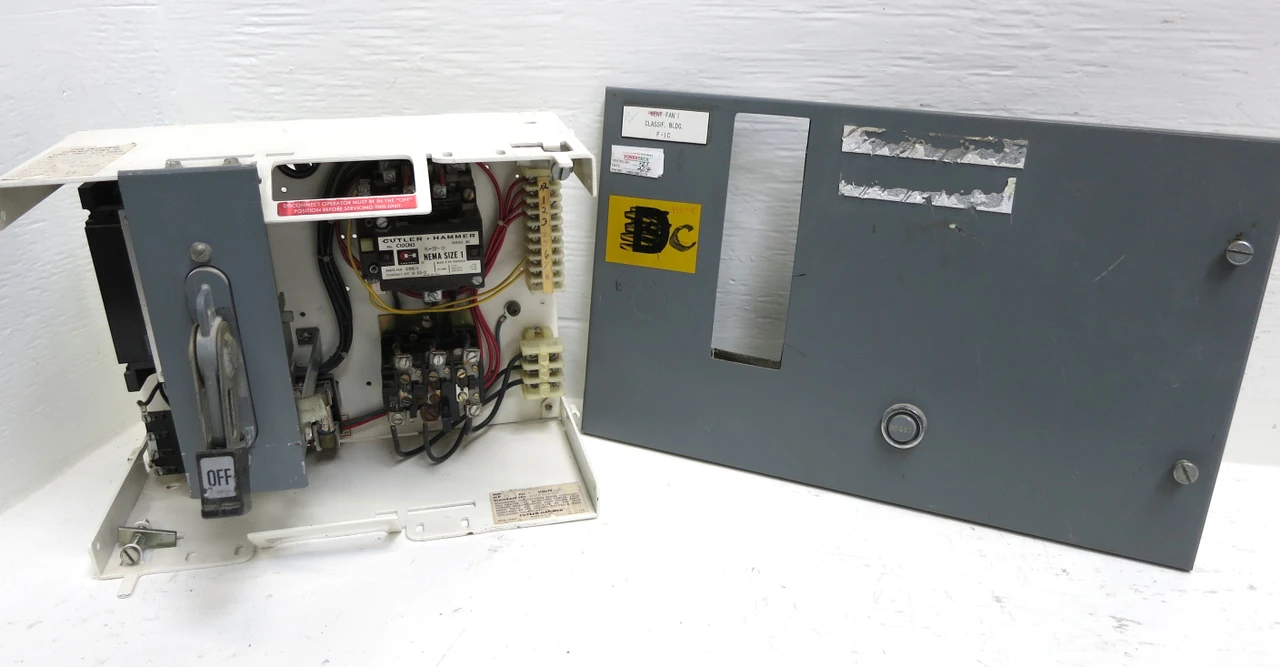 Image of Cutler Hammer F10 Unitrol Size 1 Starter 30A Breaker Type 12" MCC Bucket 30 Amp
