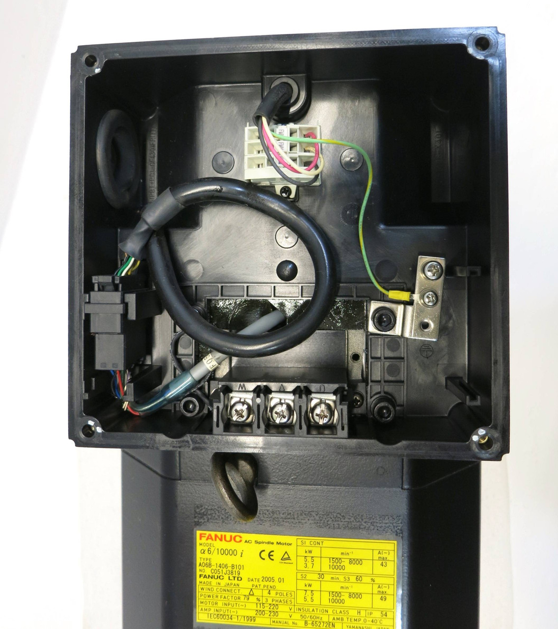 Fanuc A06B-1406-B101 3PH AC Servo Spindle Motor a6/10000i 115-220V A06B1406B101 (DW1964-R1-1)