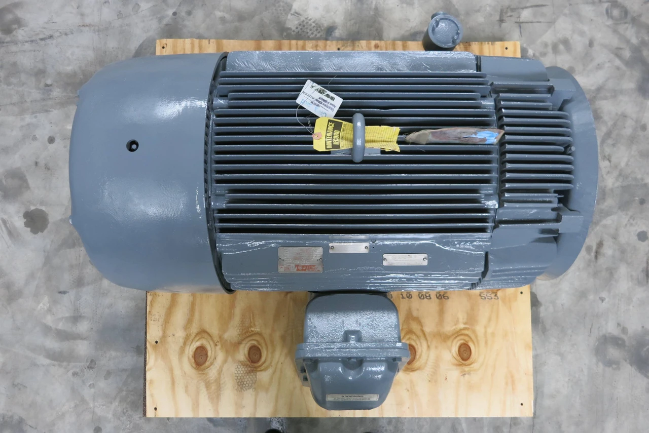 REBUILT GE 200 HP Tri-Clad AC Motor 2300V 1785 RPM 449TS ZK6495046 2300 VAC (PM3028-R1-1)