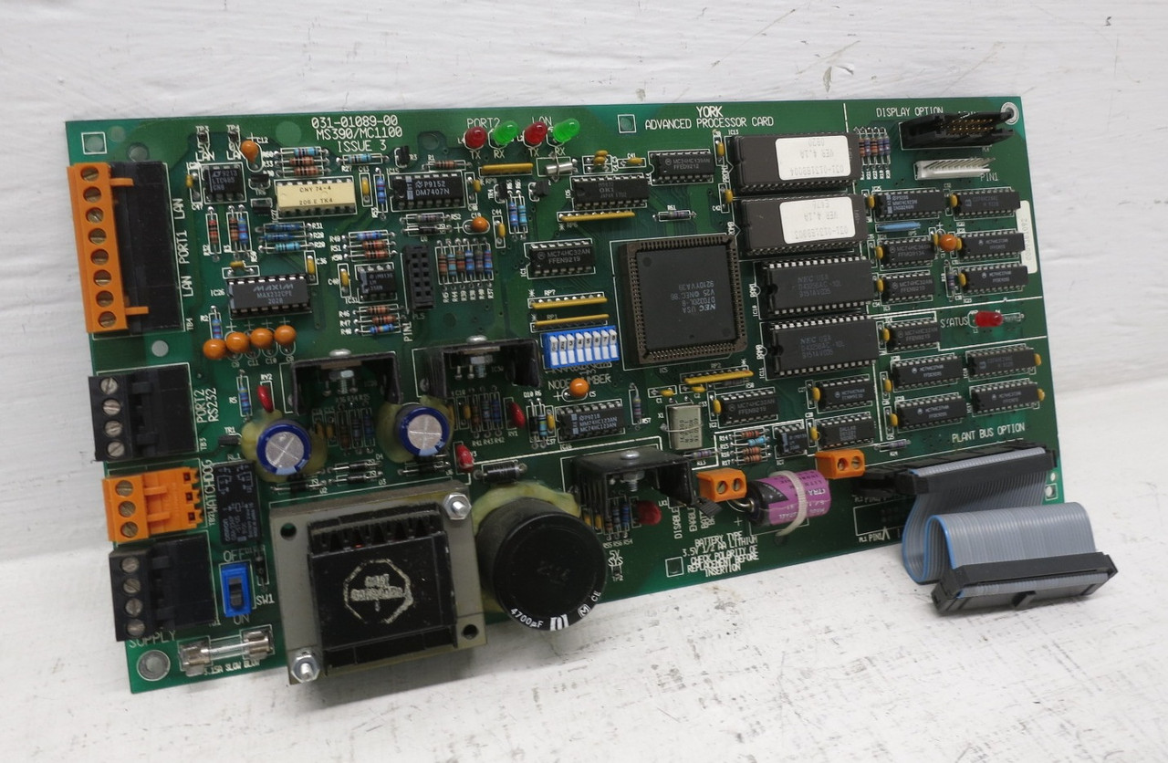 Image of York 031-01089-00 Advanced Processor Card Chiller Control Board 031-01089-000