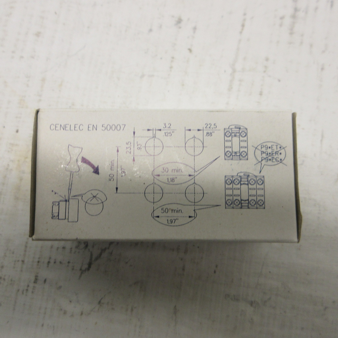 (LOT OF 5) NEW GE P9CLRD Pilot Light Red Cap Polished Chrome Diffused IEC NIB (AH1851-13)