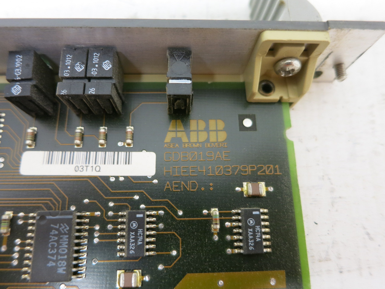 ABB GDB019AE-V1 HIEE401337R1 Unitrol Excitation PLC Board HIEE410379P201 GD-B019 (DW8862-4)