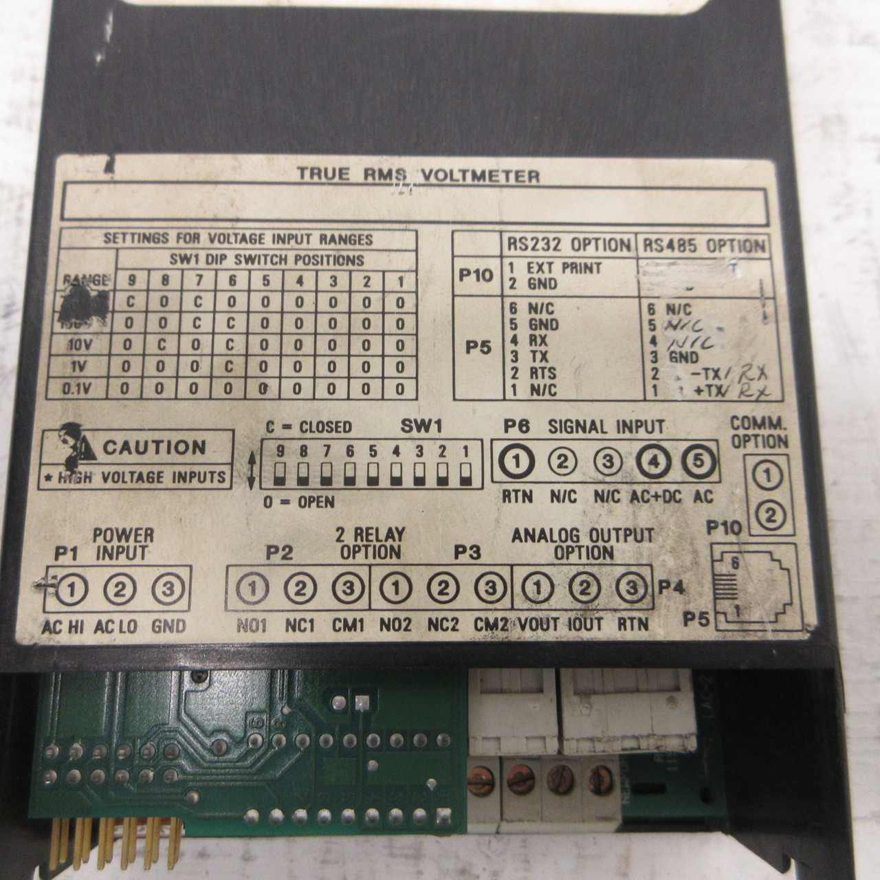 Newport INFCAC-0010-V5 Panel Meter 115VAC 6W Infinity Digital Display 1/8 DIN (AH1860-1)
