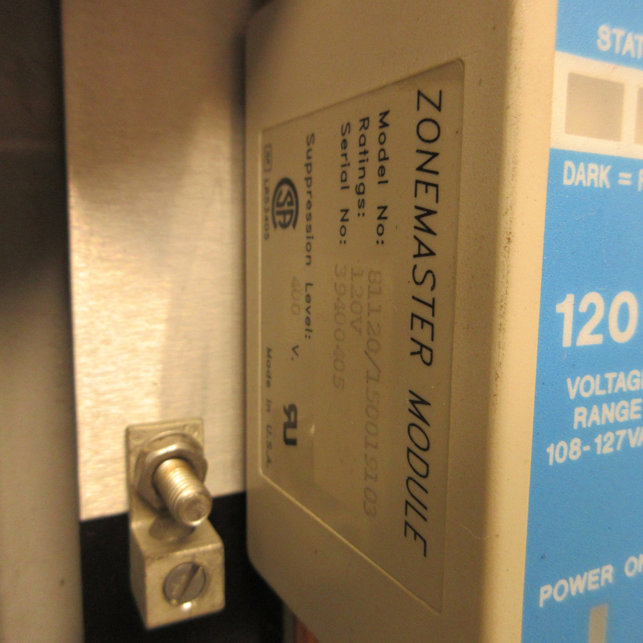 ZoneMaster75 11201 Transient Voltage Surge Suppressor AC Power Line 120/208V 3PH (AH1876-1)