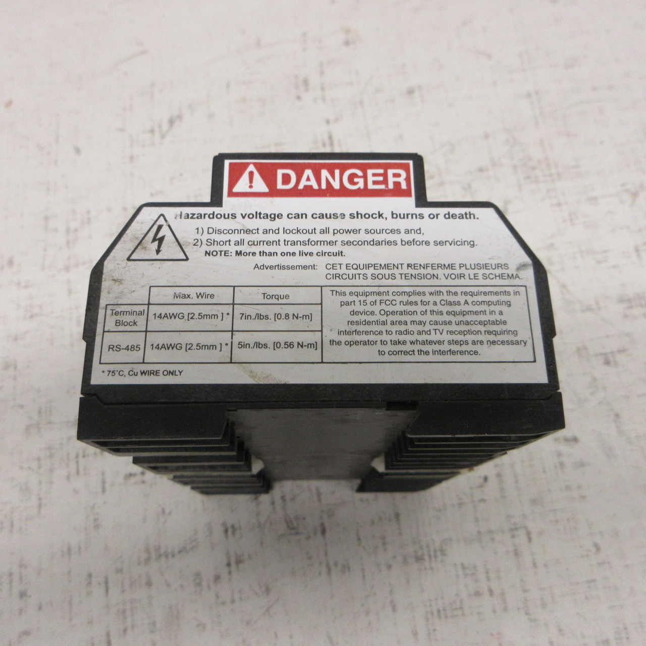 Allen Bradley 1408-EM3A-ENT Ser A PowerMonitor 1000 Base FRN 1.1 120/240VAC (AH1874-1)