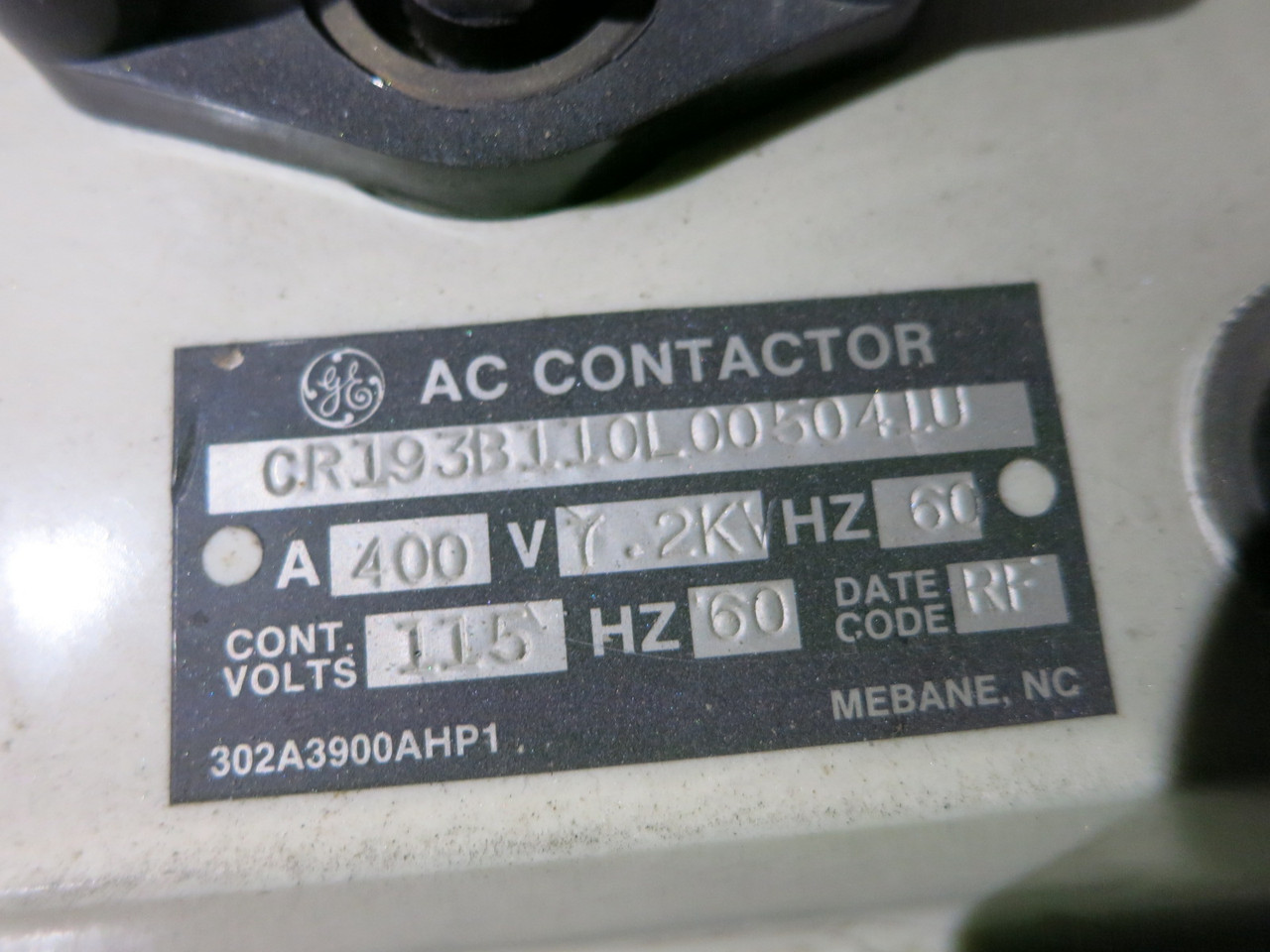 GE Limitamp CR194A118A2 Motor Control Vacuum Contactor 400A 4160V 5kV 2x CR193 (DW8923-1)