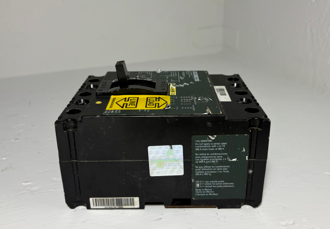 Square D X1345031307 45A Circuit Breaker Green Label 3P 600V FA 45 A FAL 45 Amp (EM6040-1)