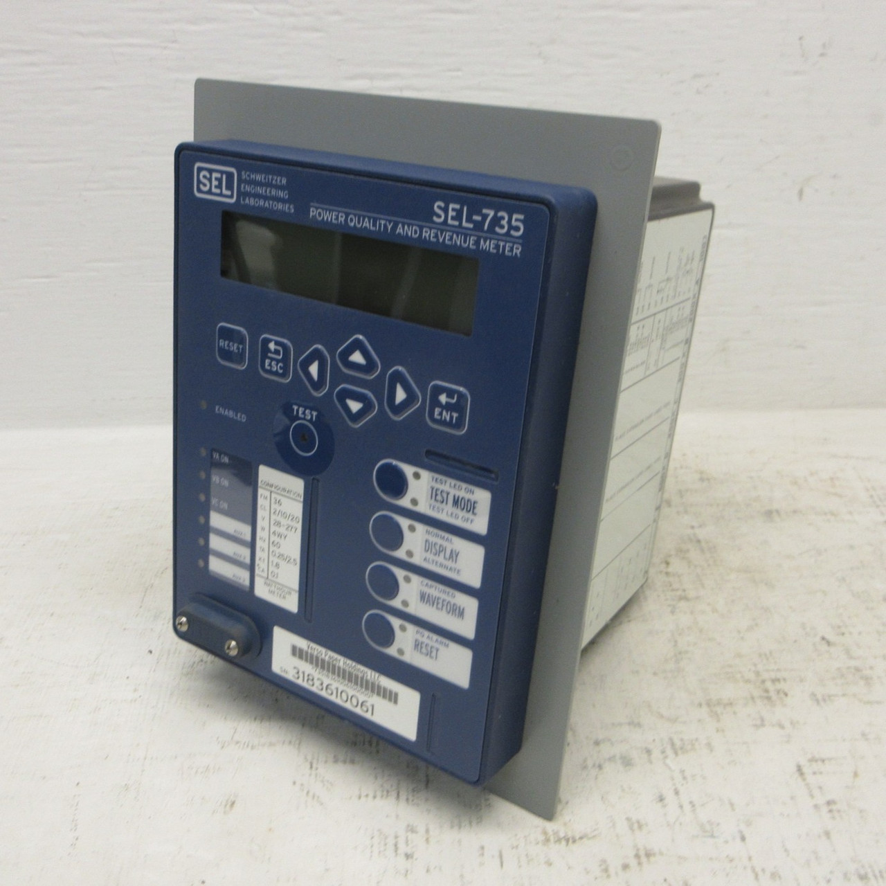 Image of Schweitzer Engineering SEL-735 Power Quality and Revenue Meter SEL735 40VA 15W