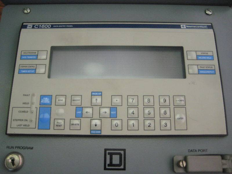 Square D 52046-170-50 C1600 Data Entry Panel W81491349 CCX17 8995 1259 (EBI4011-34)