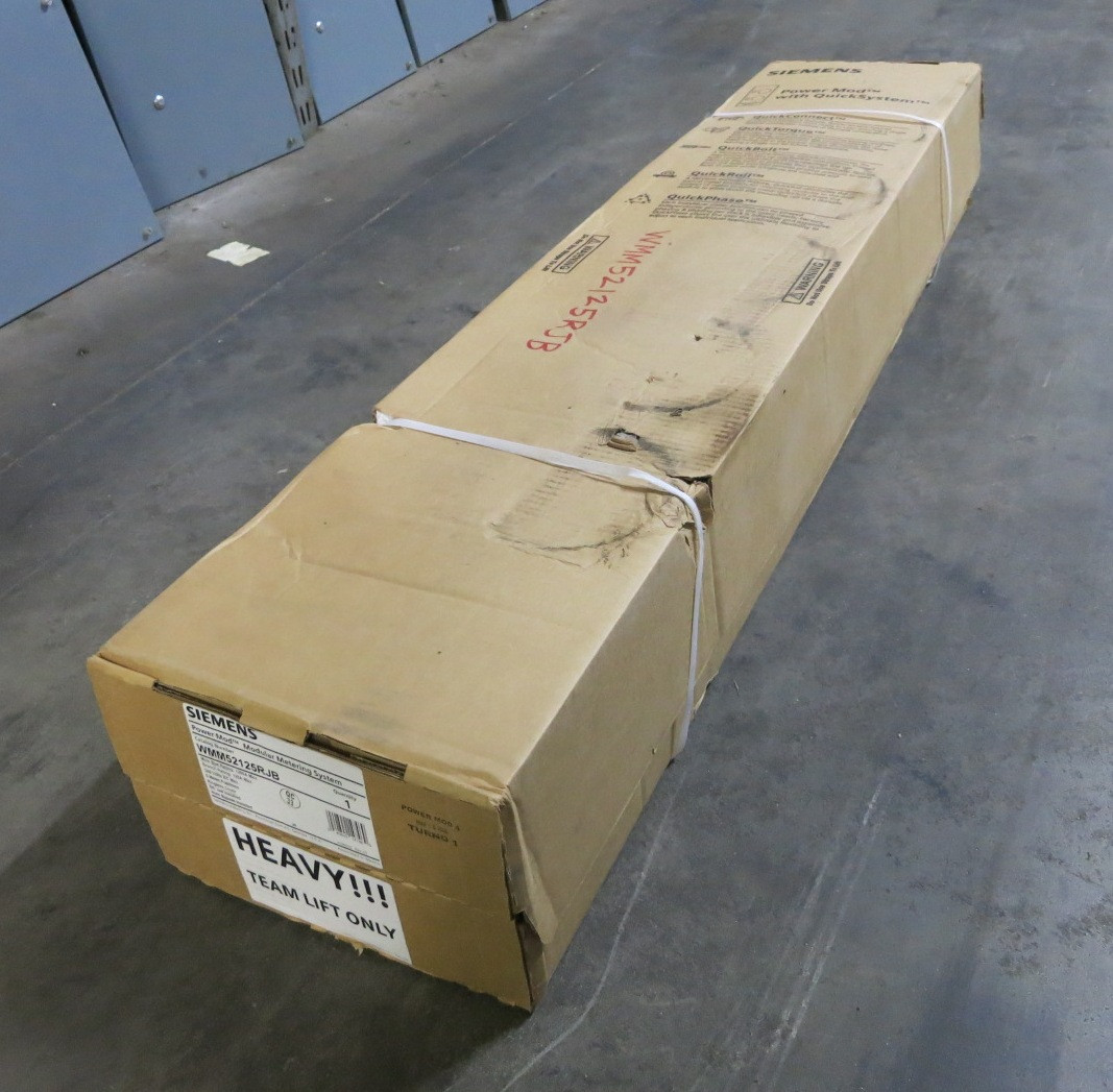 Image of NEW Siemens WMM52125RJB 5 Socket Power Mod Meter 1200A Bus 125A Branch + Bypass
