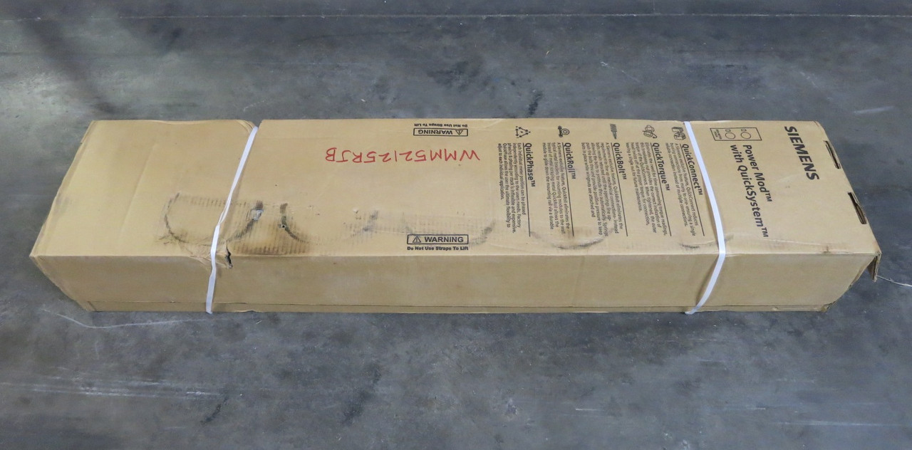 NEW Siemens WMM52125RJB 5 Socket Power Mod Meter 1200A Bus 125A Branch + Bypass (DW8962-20)