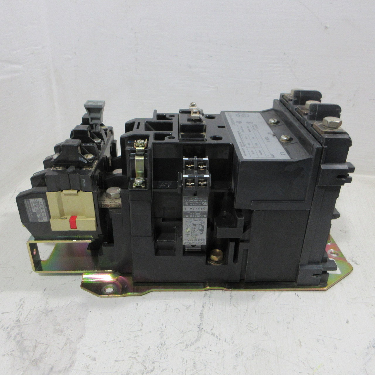 Allen Bradley 509-EOD NEMA Size 4 Starter Ser A 120V Coil CE236 100HP 509-E0D (AH1884-2)