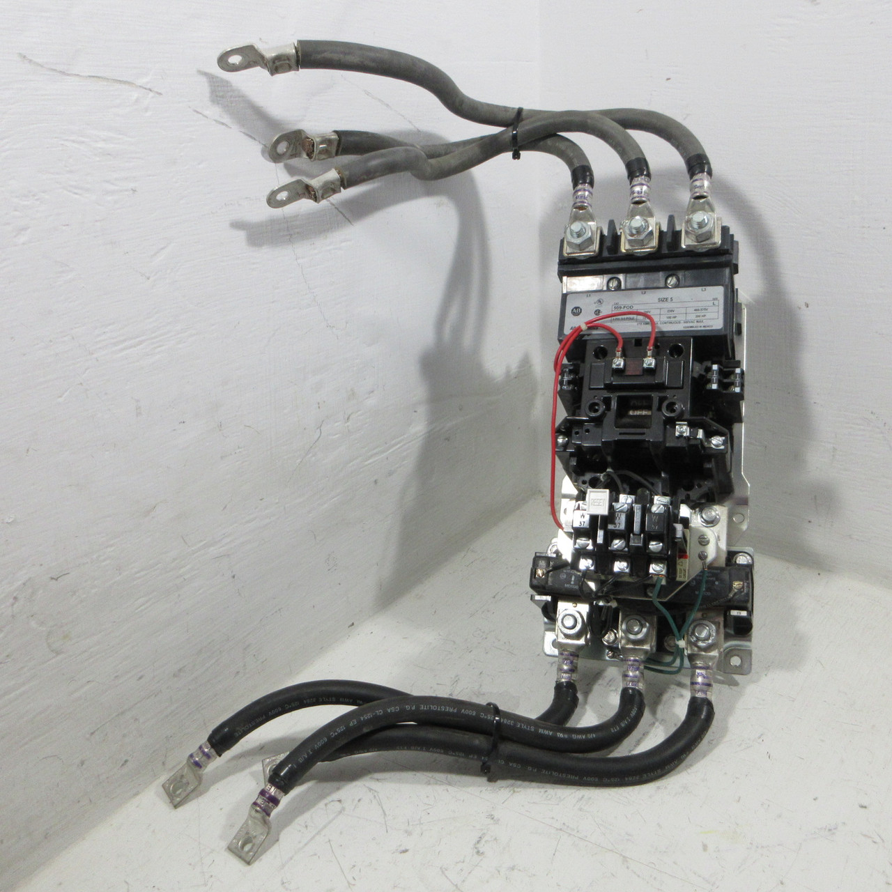 Image of Allen Bradley 509-FOD NEMA Size 5 Starter Ser L 120V Coil AF236 200HP 509-F0D