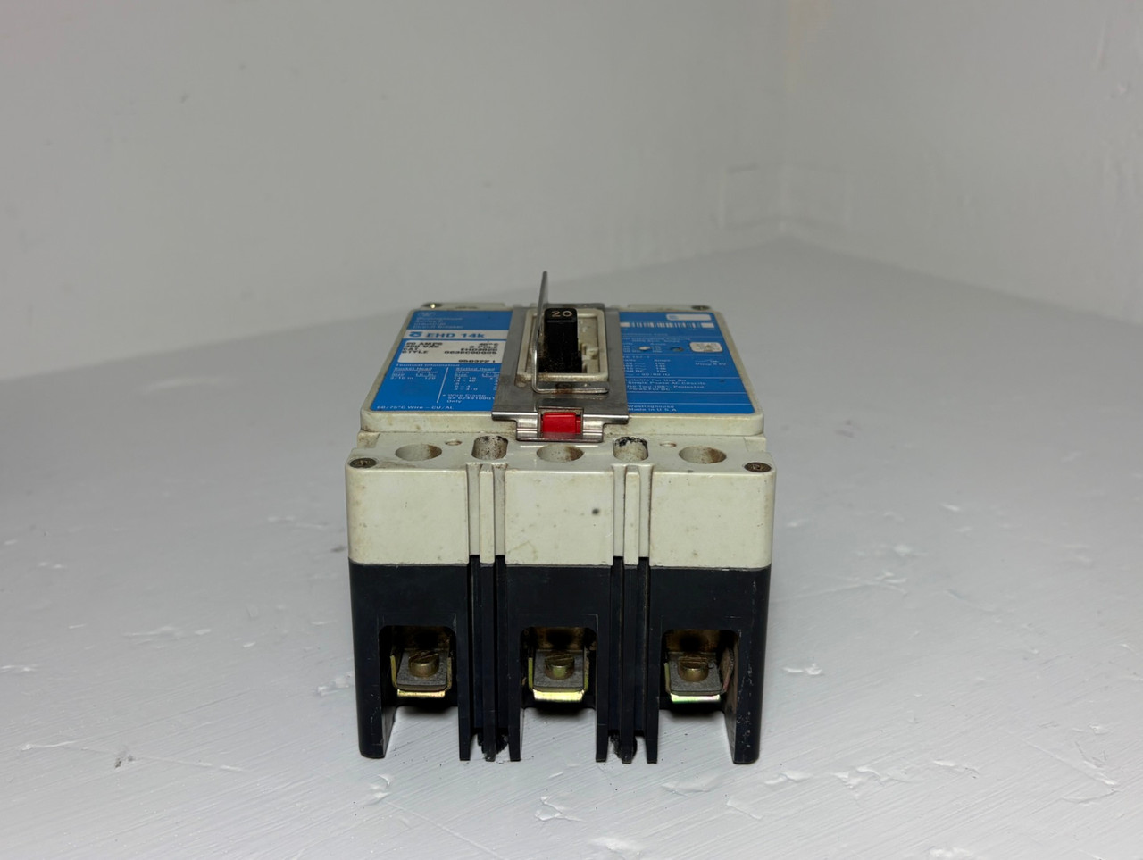 Westinghouse EHD3020 20A Circuit Breaker Glossy Blue 480V 3P 20 Amp EHD 14k (EM6062-5)