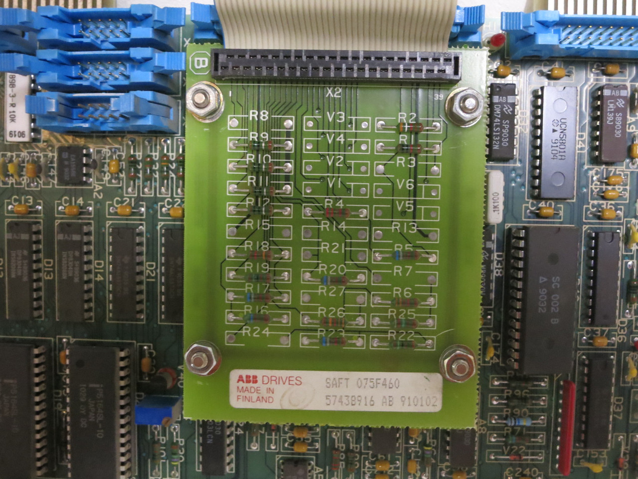 ABB 3500N187 Ser B Rev C SAFT 187 VS Drive Control Board 5761688-1B VFD PCB (DW9000-1)