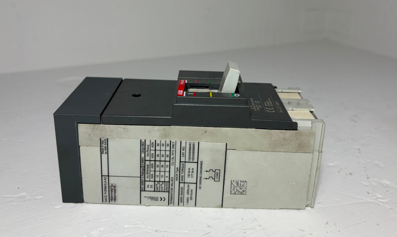 ABB A2A 250 SACE FORMULA 2P Circuit Breaker 250A 2 Pole A2A250 240V N5596 (EM6066-2)