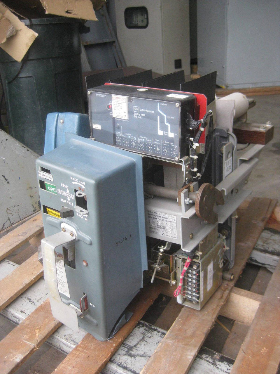 Allis-Chalmers LA-600F 600A Breaker w 600A Digitrip RMS 510/SRH56LSIG(D) Damaged (EBI0409-1)