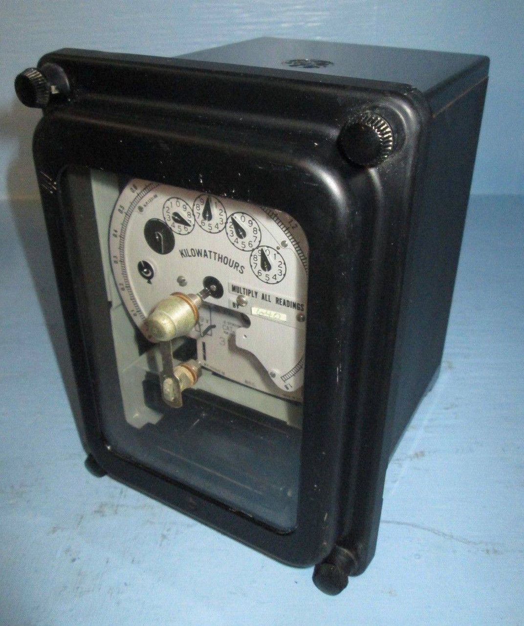 Image of General Electric 700X67G191 2 Stator Watthour Meter DSM-65 Relay GE 3 PH Watt 3P