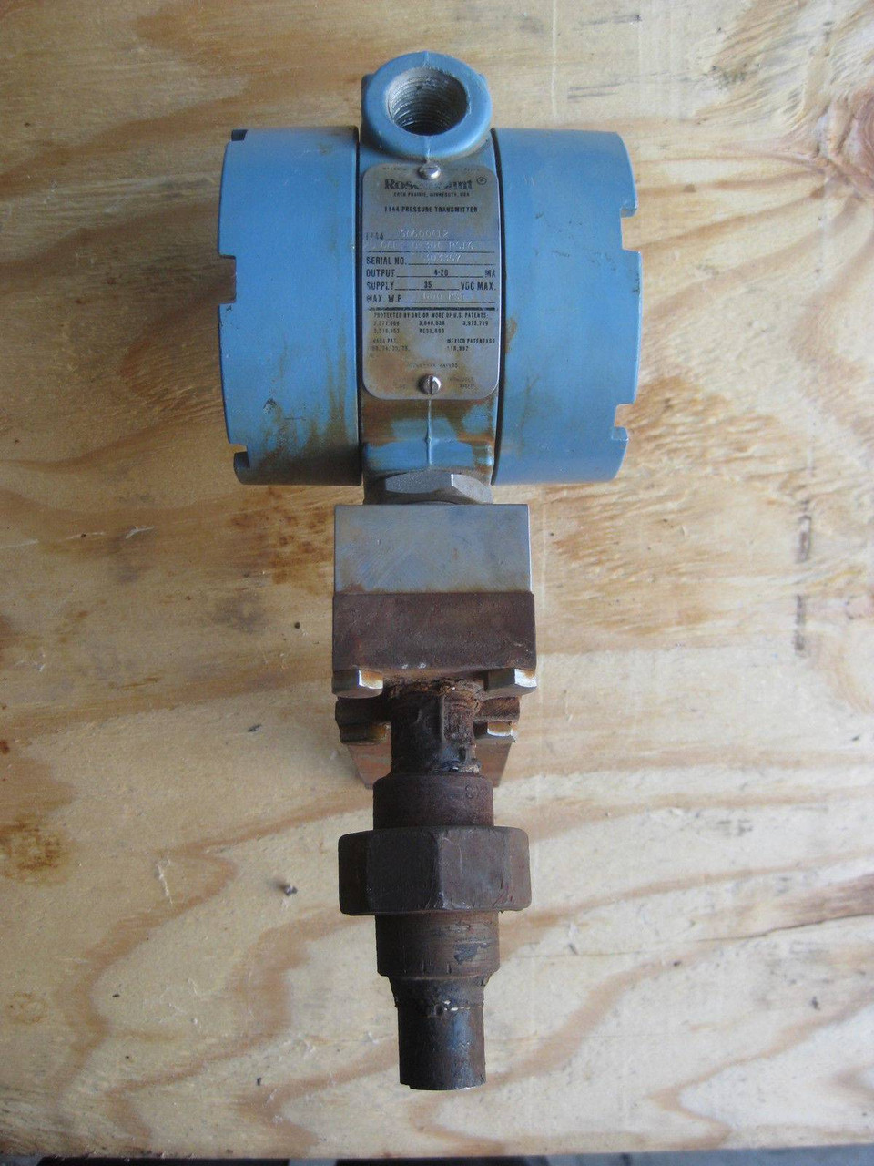 Rosemount 1144G0600A12 Pressure Transmitter 600 PSI 1144 G0600A12 4-20 mA 35 VDC (EBI3551-1)