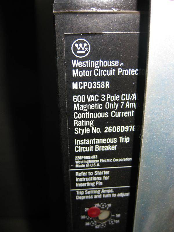 Cutler Hammer F10 Unitrol Size 0 & Size 1 Reversing Contactor 24" MCC Bucket (EBI1103-1)