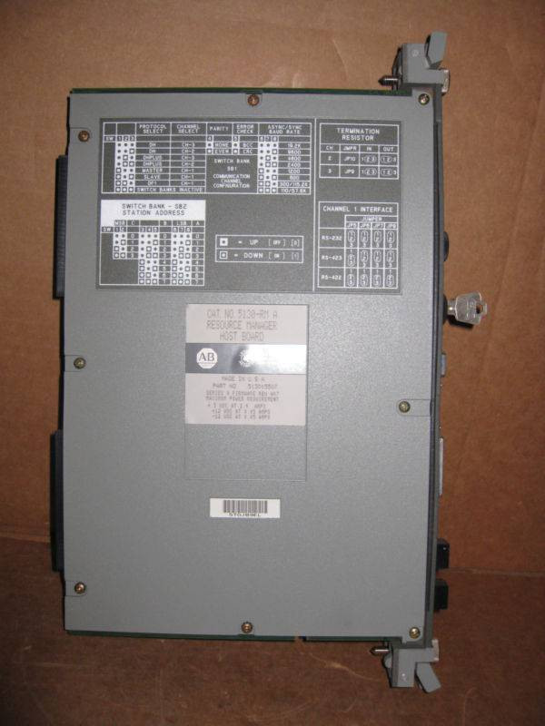 Allen Bradley 5130-RM Ser A Resource Manager Host Board Pyramid 5130-MRM1 FW A07 (EBI0307-1)