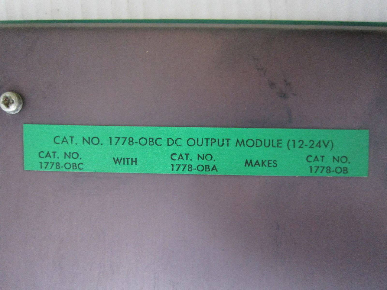 Allen Bradley 1778-OBC DC Output Module AB 1778OBC 12-24 V (EBI0245-3)