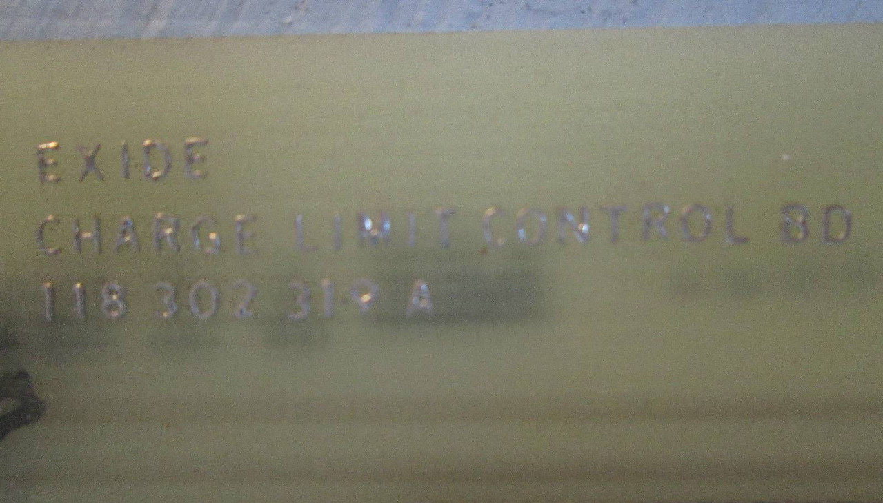 Exide 118 302 319 A Charge Limit Control BD PLC 101072316 EH1594960 Module Board (EBI1262-6)