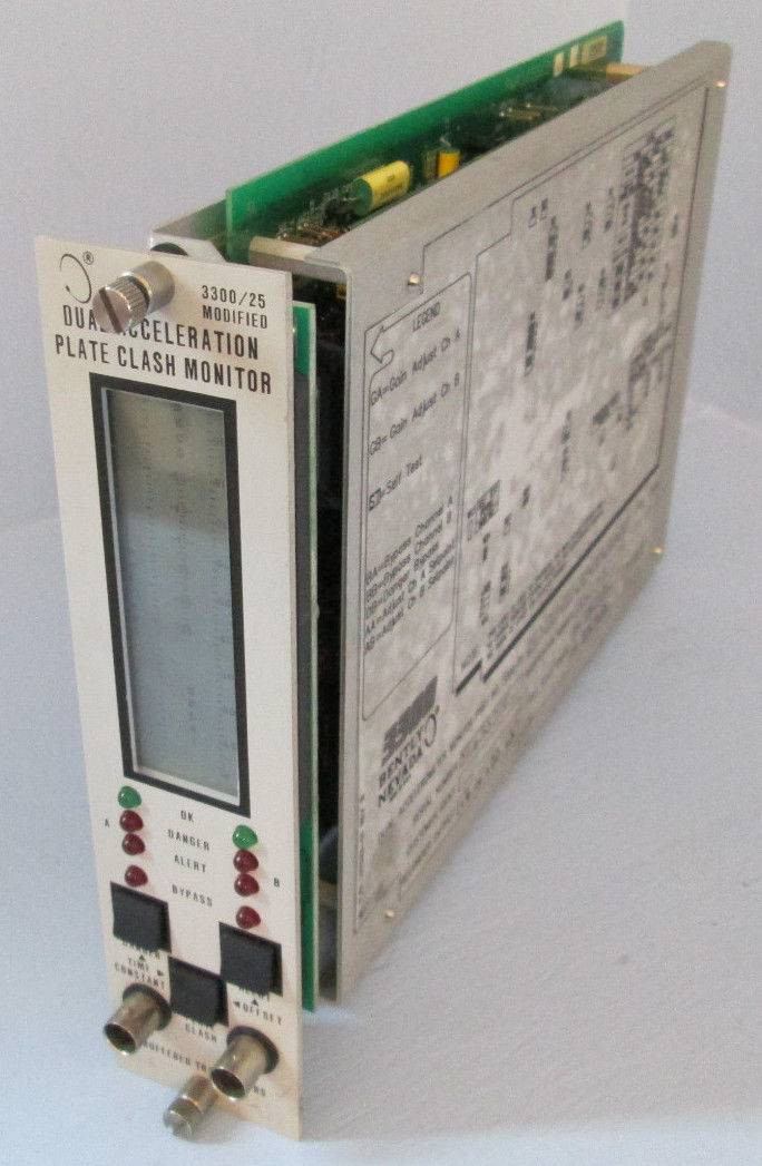 Bently Nevada 3300/25 Dual Acceleration Plate Clash Monitor 01-XX-XX-00-00-03-00 (EBI0501-1)