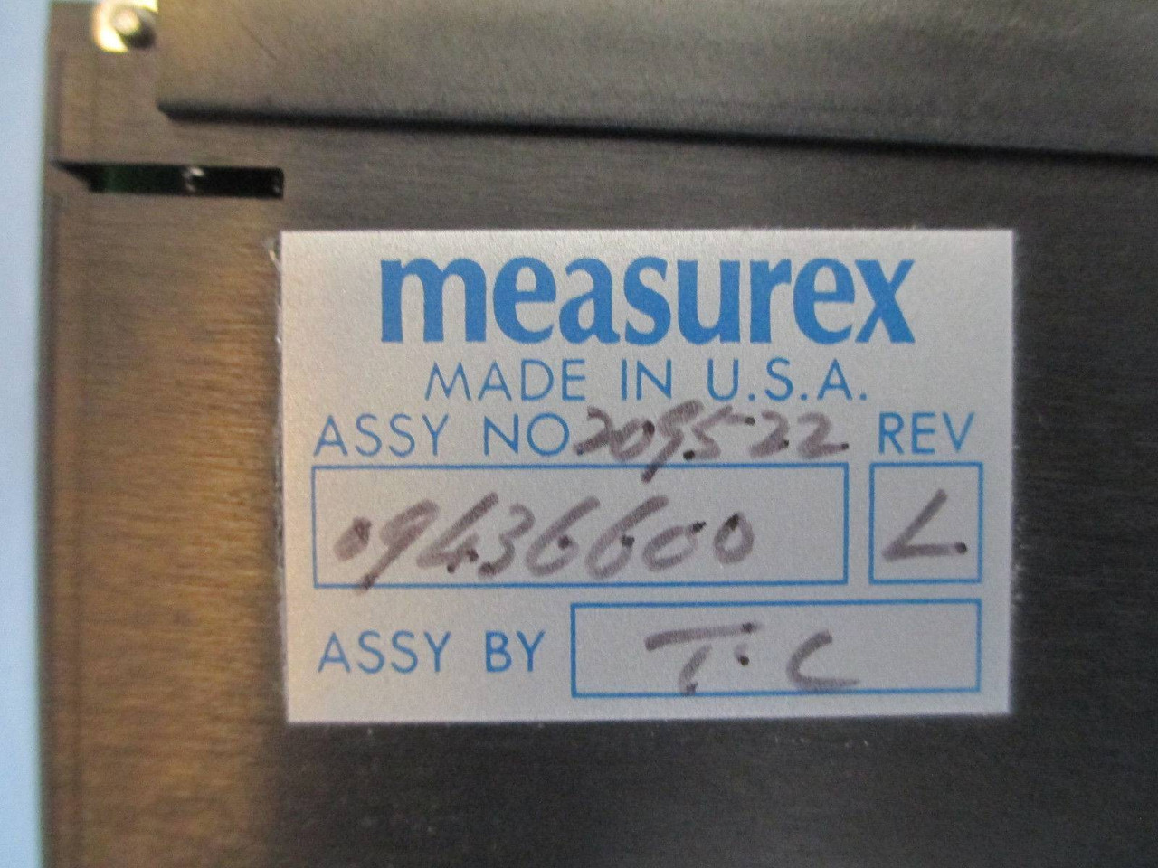 Measurex 09436600 Revision L DOP sx Discrete Operations Processor PLC Honeywell (EBI2742-9)