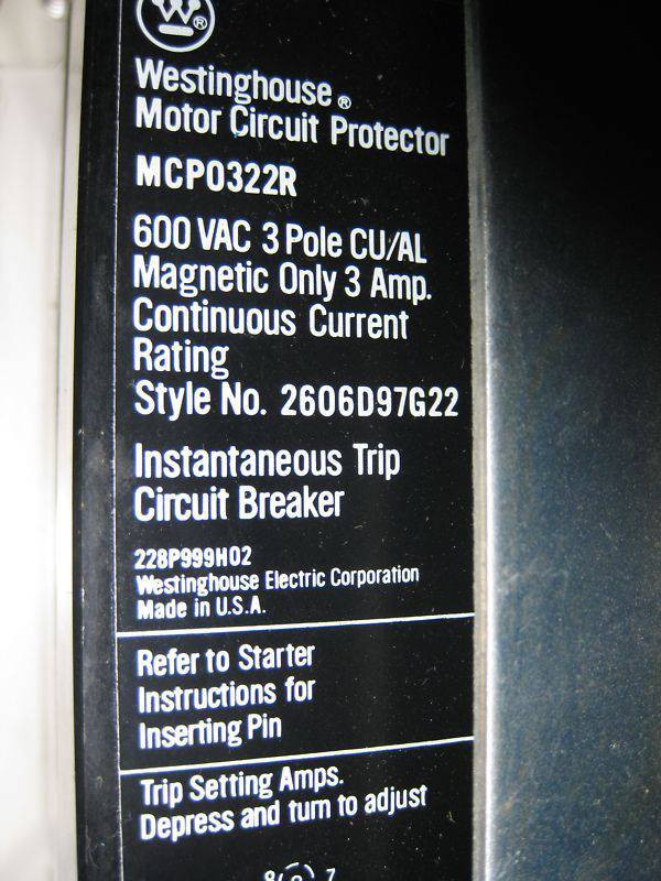 Cutler Hammer F10 Unitrol 3 Amp Breaker Size 1 2-Speed Reversing 24" MCC Bucket (EBI1077-7)