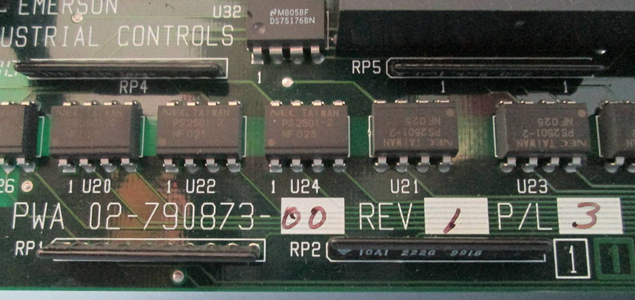 Emerson Industrial Controls 02-790873-00 Rv 1 P/L 3 Module PLC MRP218466 Liebert (EBI1243-3)