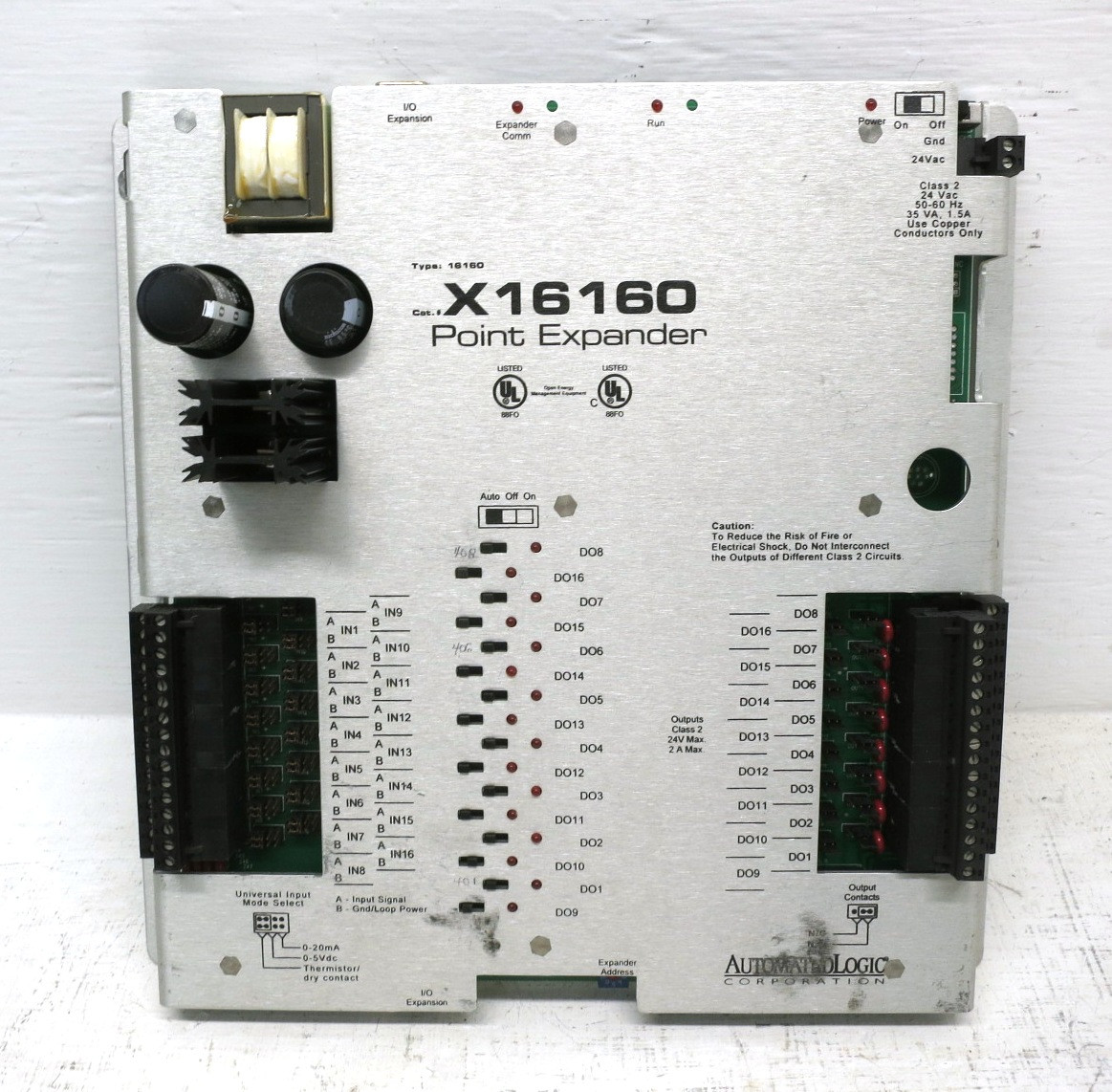 Automated Logic X16160 Point Expander 16160 Control Module MX16160 PLC (EBI0447-3)