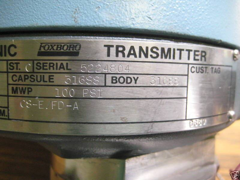 Foxboro E17DES-ISH2 d/p Cell Electronic Transmitter E17DESISH2 Flow Control (EBI1524-1)