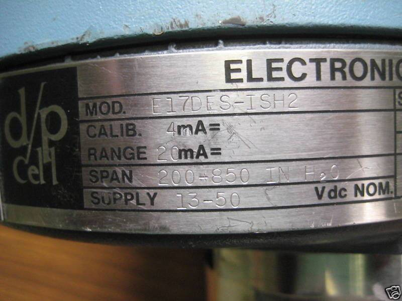 Foxboro E17DES-ISH2 d/p Cell Electronic Transmitter E17DESISH2 Flow Control (EBI1524-1)