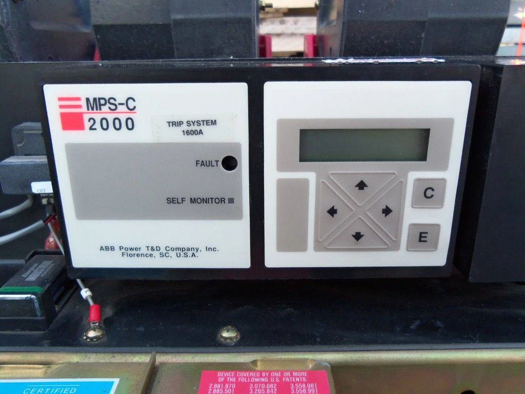 ABB KPE-16 1600A Air Circuit Breaker MPS-C 2000 Trip K-Line 600V KPE16 1600 Amp (EBI0106-8)