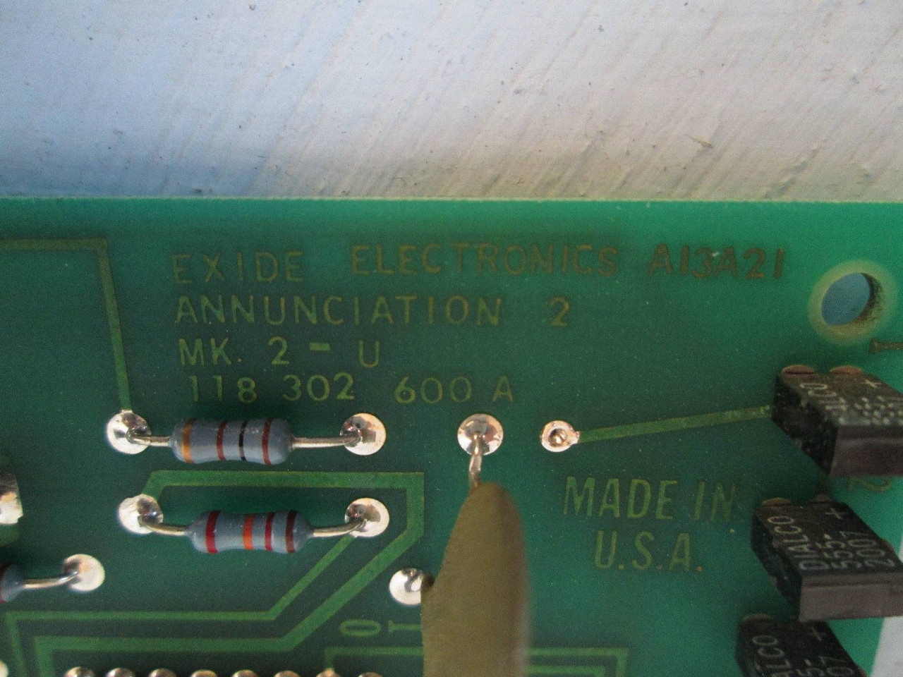 Exide A13A21 Annunciation 2 PLC MK 2-U 118 302 600 A Module Board CK101072381 (EBI1277-14)