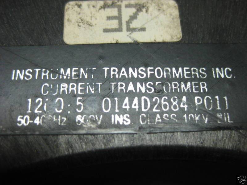 Instrument Transformer IT CT 0144D2684P011 Current Transformer Ratio 1200:5 A (EBI2473-6)