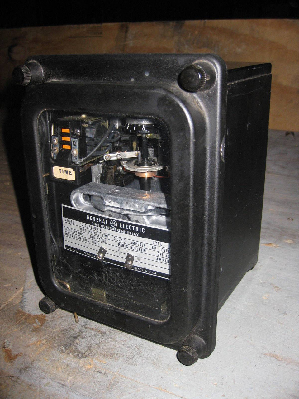 Image of GE 12IAC53A801A Time Overcurrent Relay Very Inverse 0.5-4 Amp General Electric