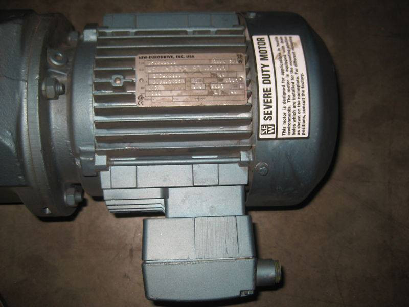 Sew Eurodrive K76SDT 1 HP Ratio:118.45 Gear Reducer NEW (EBI3632-1)