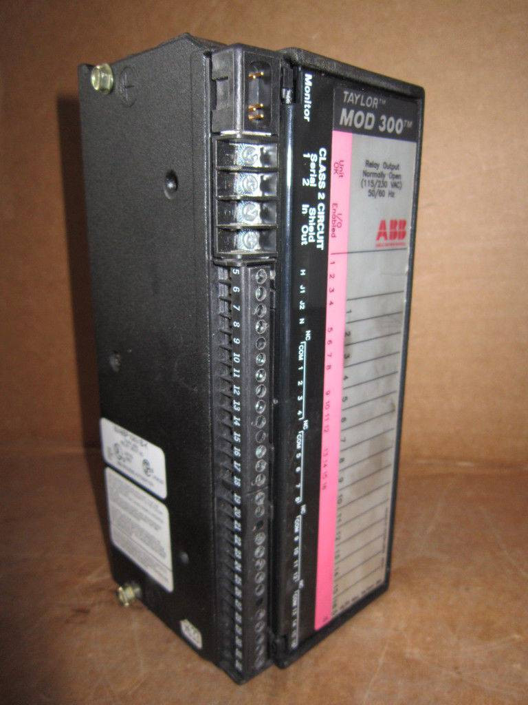 Image of Taylor ABB MOD 300 6248BP10821B-L Relay Output PLC Module Out NO 6248BP10821-B