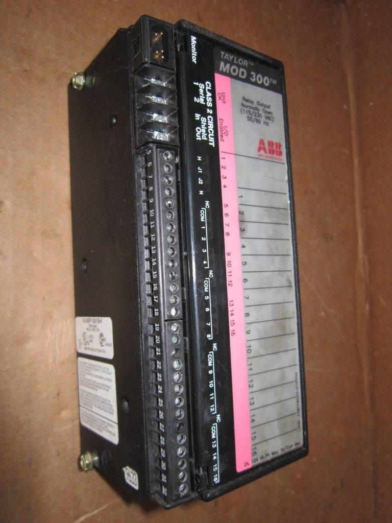 Taylor ABB MOD 300 6248BP10821B-L Relay Output PLC Module Out NO 6248BP10821-B (EBI4739-6)