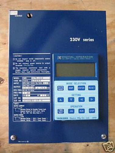 Yaskawa CIMR-3.7B.E04 3 HP 230V Series AC Drive CIMR3.7B.E0 (EBI5357-21)