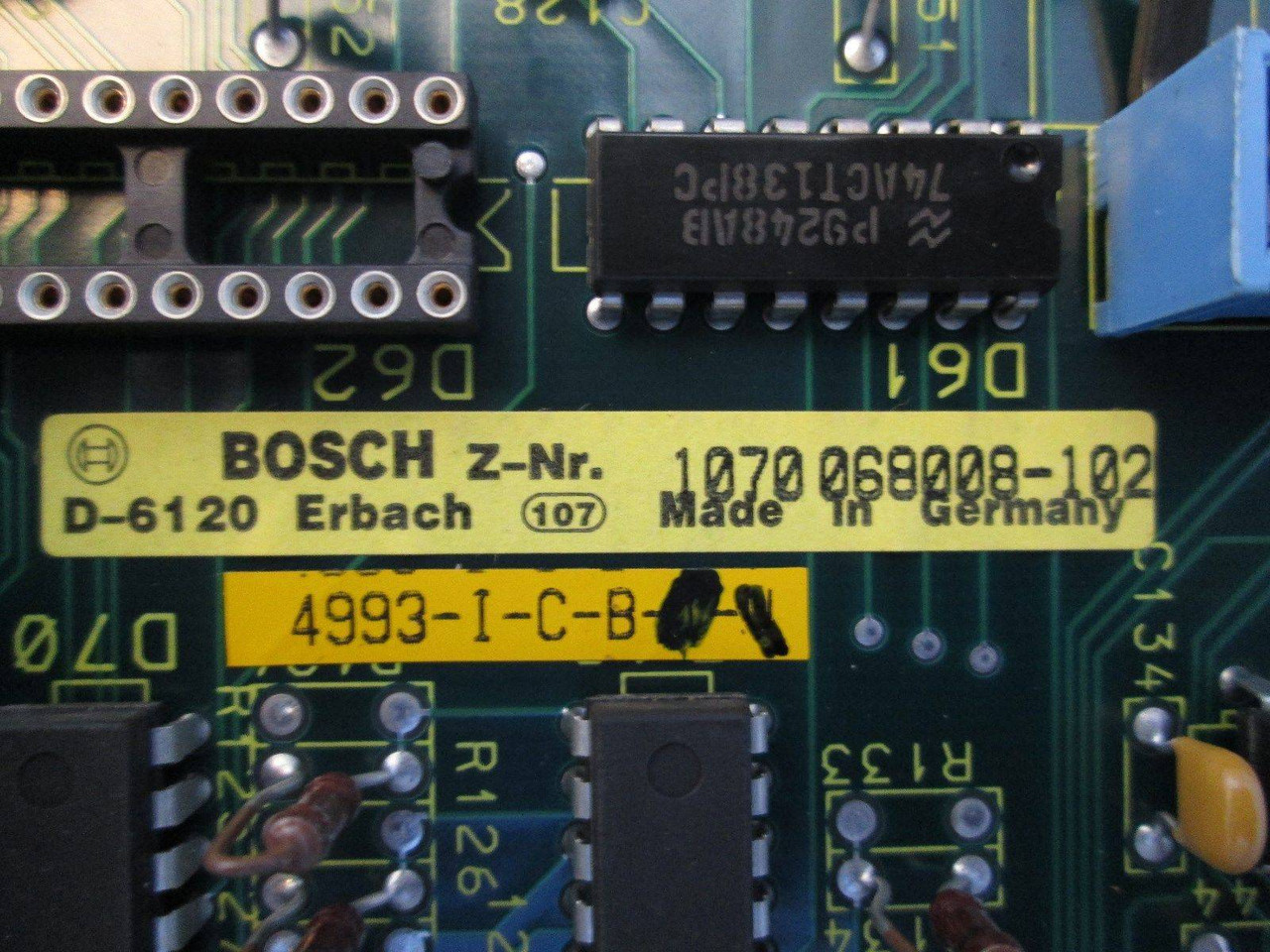Bosch CNC Servo-i PLC 1070 068008-102 4993-I-C-B Servoi Module Circuit Board (EBI0577-1)