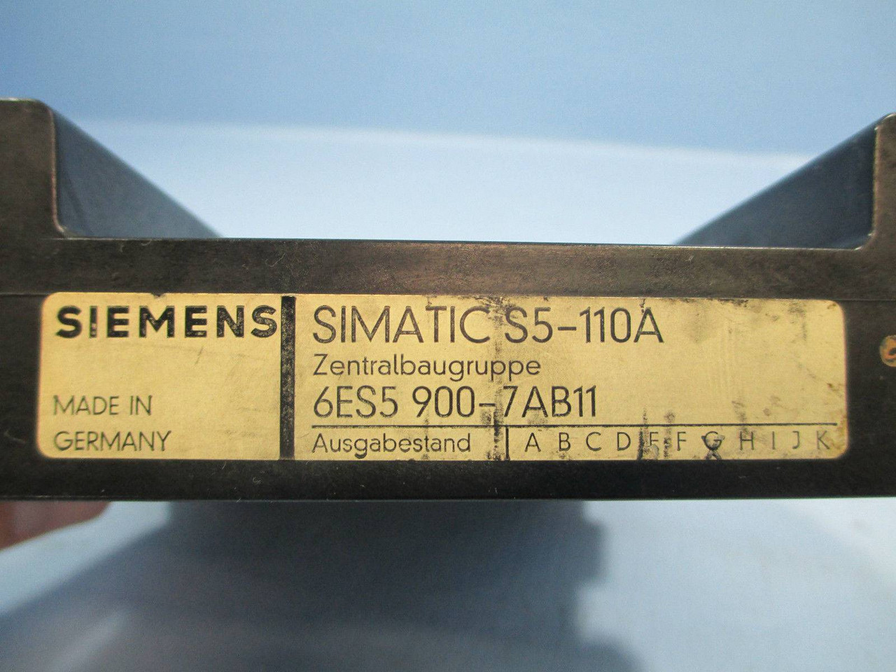 Siemens Simatic PLC S5-110 6ES5 900-7AB11 CPU Module S5110 6ES5900-7AB11 (EBI3942-9)