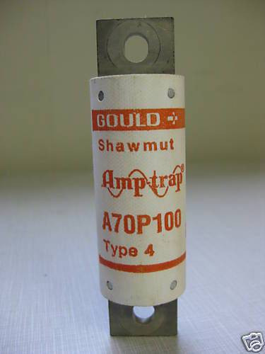 Gould Shawmut A70P100 Amptrap Fuse 100 Amp 700V Form101 (EBI2363-2)