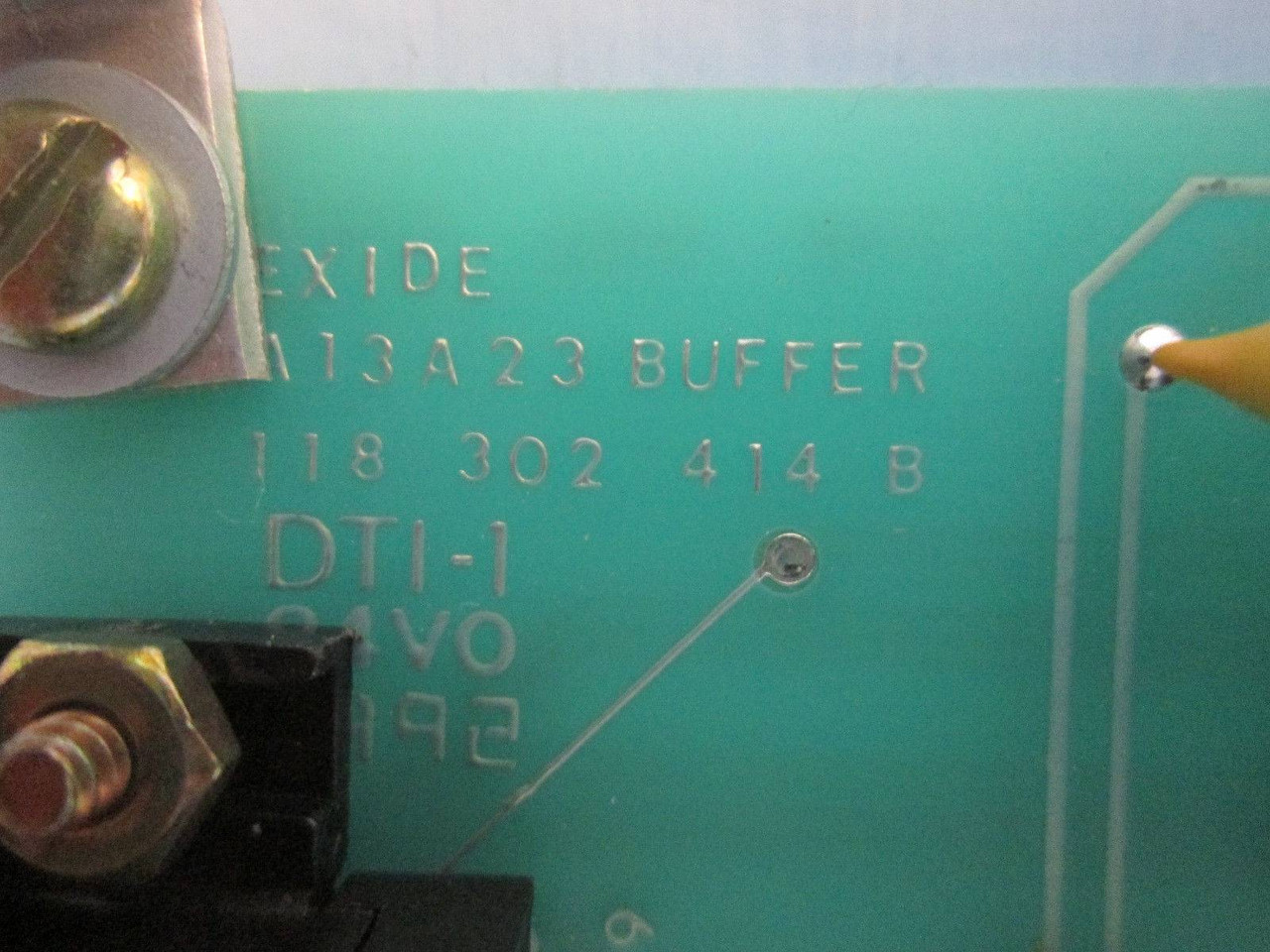 Exide A13A23 Buffer PLC DTI-1 118 302 414 B Module Board 101072429 C (EBI1280-4)