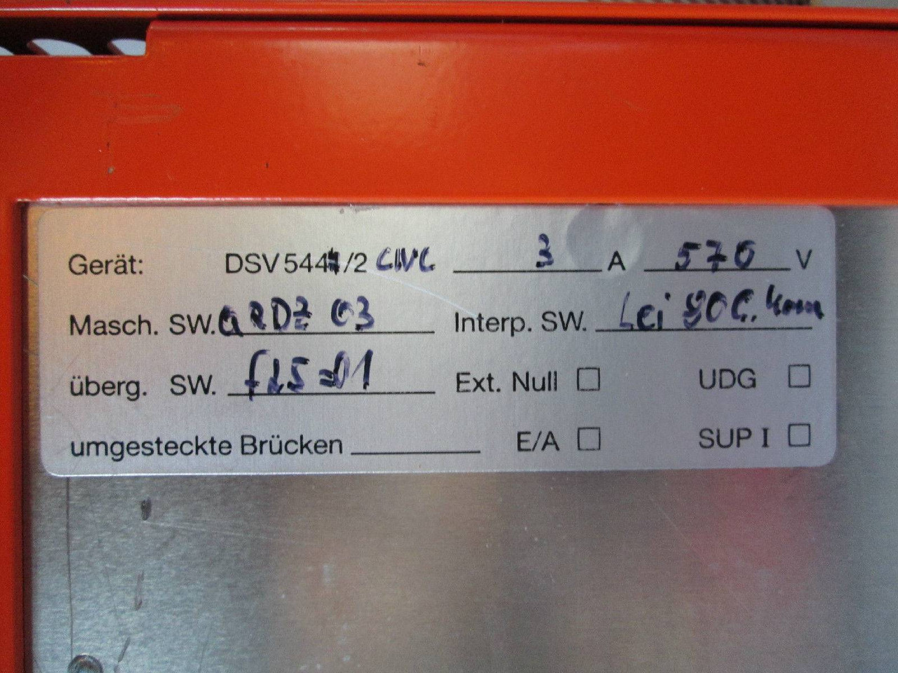 DIETZ electronic DSV 544CNC-3/570 AC Servo Drive Controller 174703 A 316 PLC (EBI1181-1)