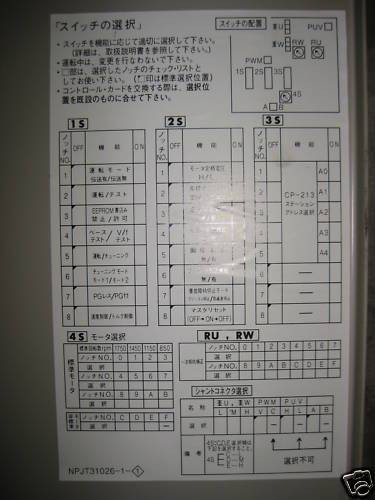 Yaskawa CIMR-55WSB 80kVA Varispeed 676 CIMR55WSB 200V CIMR55WSB 250A (EBI5362-4)