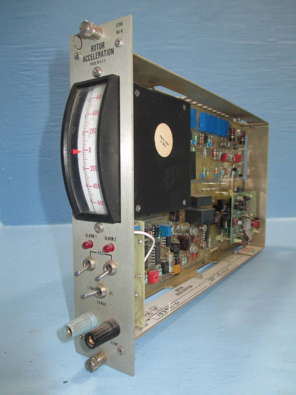 Bently Nevada 7200 RA-R Rotor Acceleration Module PLC 72317 7200RAR Bentley 20mA (EBI0527-2)