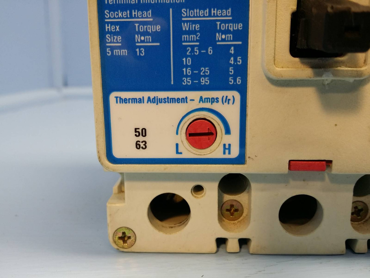 Cutler Hammer FW3063L 63 Amp 50-63A Breaker 690V Glossy FW3063 63A Westinghouse (EM0027-2)